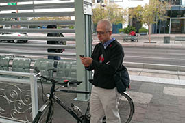 David Bickford said a new bike path along Central Avenue in Phoenix aided his decision to start biking five miles to a light-rail station during his daily commute. Health officials and advocates say such planning decisions can encourage people to be more active in their daily lives, reducing obesity and other health problems.