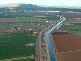 The Arizona Canal, cutting through the Salt River-Pima Indian Community east of Scottsdale, helped channel Salt River water to allow farming and development in the Valley. Former Phoenix Mayor Phil Gordon said the foresight that created that system a century ago should have Arizona officials forming a partnership with Mexico to secure desalinated seawater.