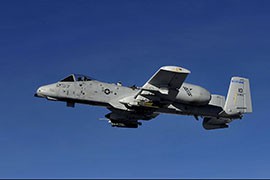 An A-10 from the 124th Operations Support Flight flying over Utah in early 2012. The Pentagon wants to retire the 40-year-old close-support fighter jets as part of its budget-cutting.