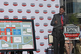 Phoenix Mayor Greg Stanton discusses Super Bowl events planned for Phoenix.