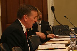Rep. Paul Gosar, R-Prescott, speaks in favor of a House bill that would swap federal land for private land allowing for the expansion of the Cibola Wildlife Refuge on the Colorado River.