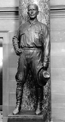 This bronze statue of mining, steel and railroad magnate John Greenway stands in the U.S. Capitol’s National Statuary Hall, which honors individuals chosen by states.