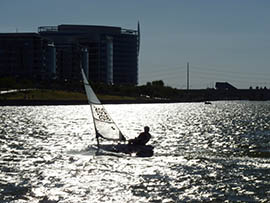 From January through April, the Arizona Sailing Foundation offers high schoolers sailing lessons on Tempe Town Lake.