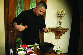 A server prepares guacamole at The Mission, identified by Livability.com as one of three restaurants that demonstrate the variety in Scottsdale's dining options. Scottsdale was ranked as the second-best 'foodie' city in the country.