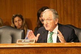 Sen. Tom Harkin, D-Iowa, expressed concerns at the hearing about the Obama administration's handling of the immigrant children crisis, saying the White House was sending mixed messages.