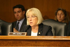 Sen. Patty Murray, D-Washington said she backs the president's emergency funding request for immigrant children because the nation had an obligation to care for those children.