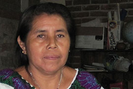 Pascuala Perez Gutierrez helps organize and educate indigenous Chiapas women about their rights in San Cristobal de las Casas in the southern Mexican state.