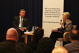 Customs and Border Protection Commissioner Gil Kerlikowske told the Migration Policy Institute's Doris Meissner there is no 