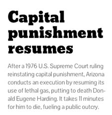 Arizona executions timeline