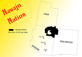 The Navajo Nation, which occupies about 20 percent of Arizona's land mass, doesn't recognize same-sex marriage.