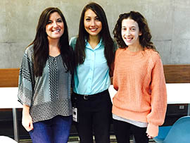 From left: Sarah Kellerhals, Megan Fah and Alyssa Korenstein, students at the University of Arizona College of Medicine-Phoenix, plan to become primary care physicians.