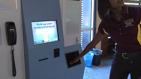 ASU students on the Tempe campus might use a vending machine to grab potato chips or pop on their way to class. And starting next semester, they'll be able to grab prescription drugs too. Reporter <b>Analise Ortiz</b> tested out one of the new vending machines.