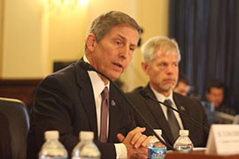 Veterans Affairs Deputy Secretary Sloan Gibson told the House Veterans' Affairs Committee earlier this month that the agency was making progress on firing poorly performing workers, but that it had to move cautiously.