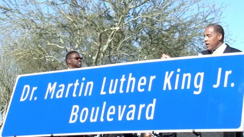 Cronkite News reporter Brittany Bade takes us to the unveiling of the new Dr. Martin Luther King Jr. Boulevard.