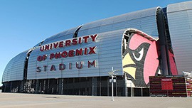 University of Phoenix Stadium will be heavily policed on Super Bowl Sunday.