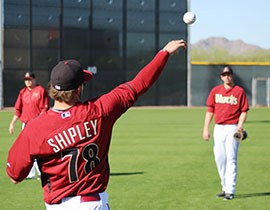 Non-roster invitee Braden Shipley looks to get focused early and make a name for himself during D-Backs Spring Training.
