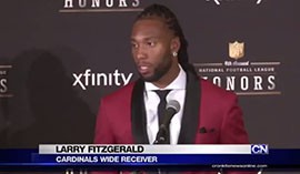 The NFL Honors happened Saturday night in Phoenix. They had a local flair, given two Cardinals, Larry Fitzgerald and Bruce Arians, both won awards. What did they have to say about their victories and why was each award special to both men?