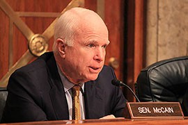 Sen. John McCain, R-Ariz., said those who claim the border can't be secured ''are obviously incorrect,'' touting his bill to give federal agents greater latitude to work on the border.