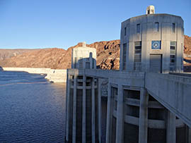 A white ring more than 100-feet high in December illustrates how far Lake Mead’s level has fallen after years of drought.