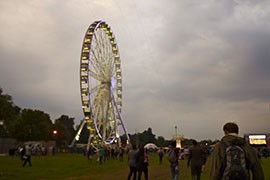 The BT London Live site at Victoria Park features entertainment such as zip-lining, trampolines and a Ferris wheel which overlooks Olympic Park.